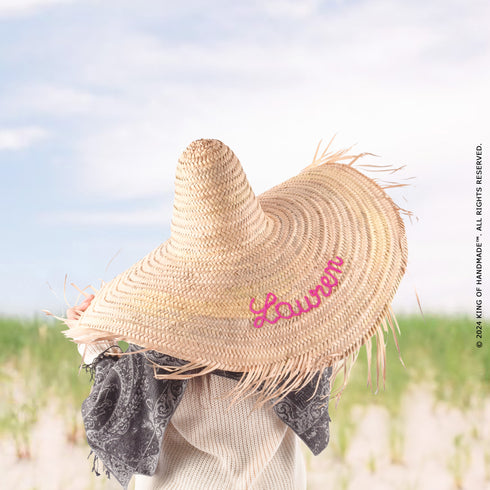 Straw Large Beach Hat - Moroccan Handmade Summer Hat